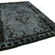 Handmade Unique Anatolian 1970s 214 cm x 311 cm Black Rug