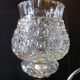 Pair of structured glass and chrome metal, 60s