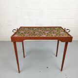 Folding side table flower top patented SGDG