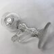 Old glassware, small 19th century Provençal lace-making night light lamp