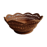 Braided rattan basket