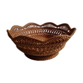 Braided rattan basket