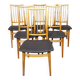 Set of 6 Danish dining chairs 1960