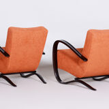 Paire de fauteuils H-269 conçus par Halabala pour UP zavody