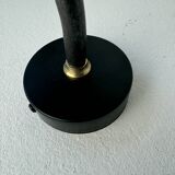Old blue enamelled industrial wall light