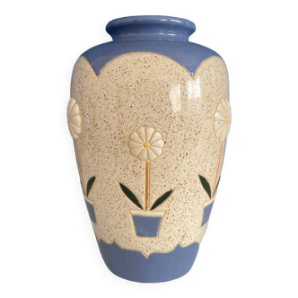 Vase ceramique marguerites