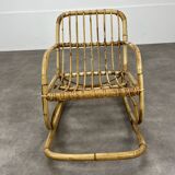 Children's rattan rocking chair