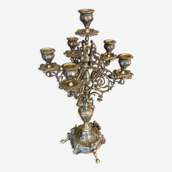 5-spoke bronze chandelier