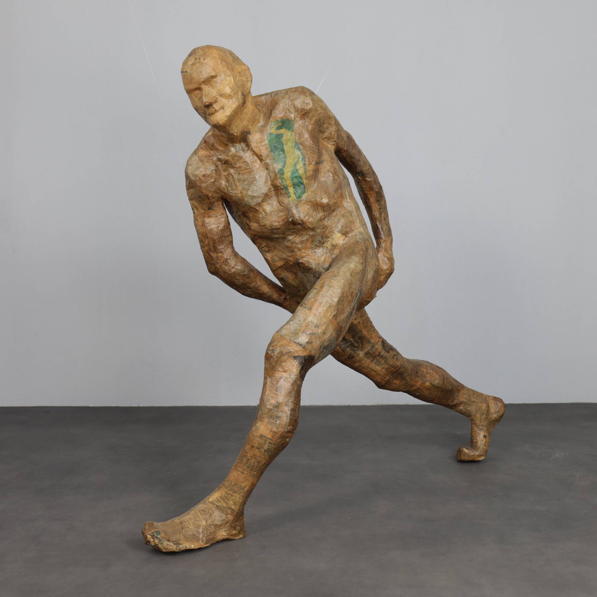 Life-size sculpture “Running Figure” by Karol Broniatowski, 1972