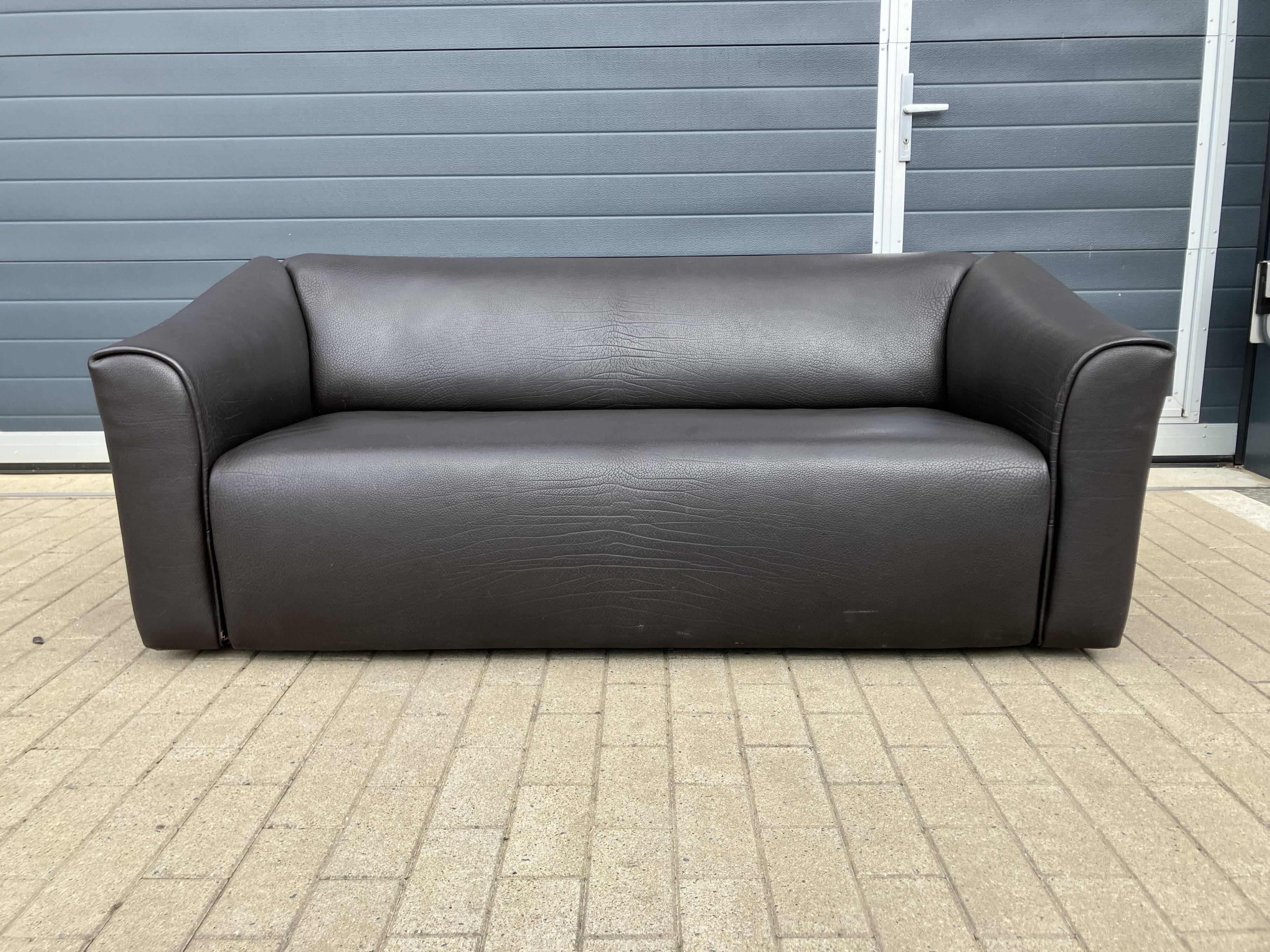 De Sede Ds47 3zit +2zit Buffel leather 5mm NECK color Cigarro