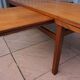 Table basse extensible teck rétro années 1960