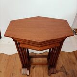4 nesting tables in marquetry