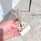 Vintage lamp 1980 bamboo foot and woven lampshade