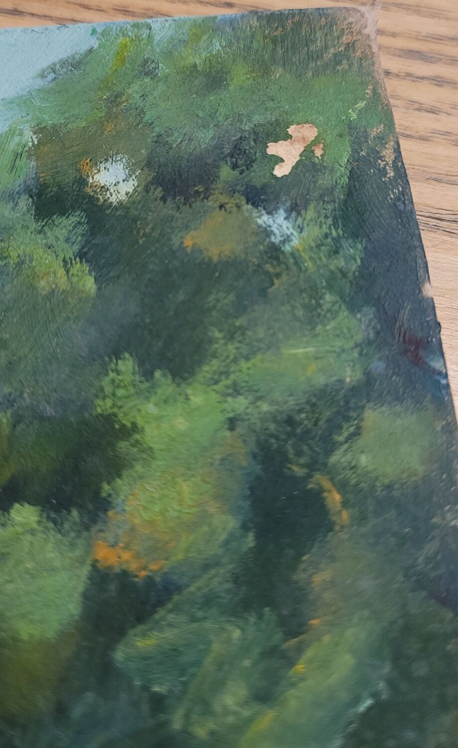 Oil on panel from 1946 signed L. Steiner