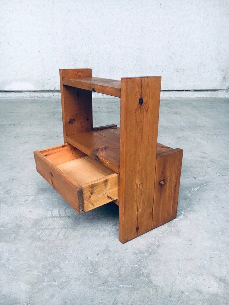 Mid-Century Scandinavian Pine Bedside Tables, Sweden, 1960s, Set of 2