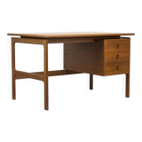 Teak Desk with 3 Drawers from GV Møbler, 1960s