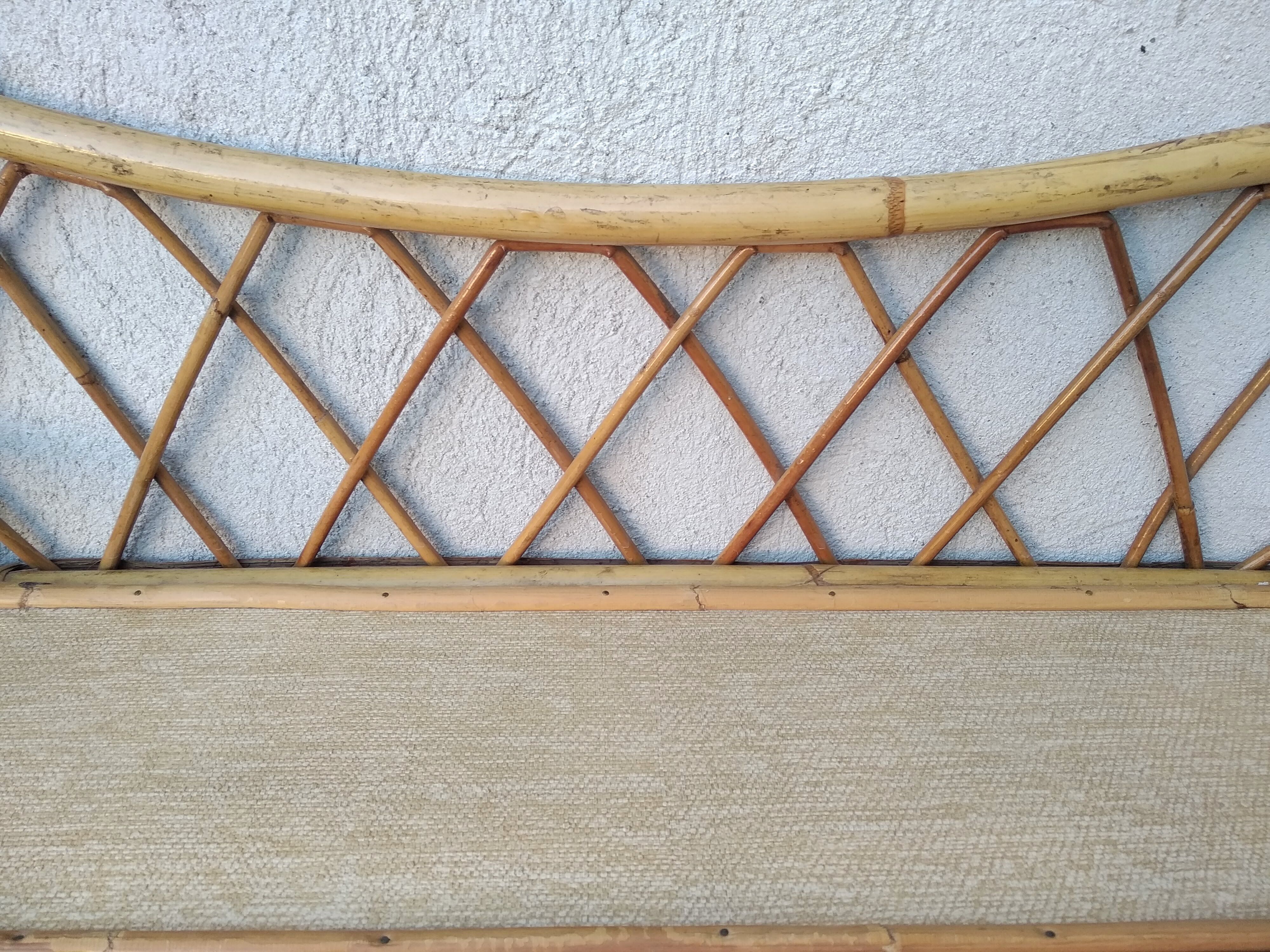Rattan wall shelf from the 60s