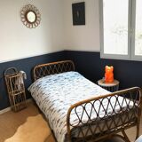 Vintage rattan daybed