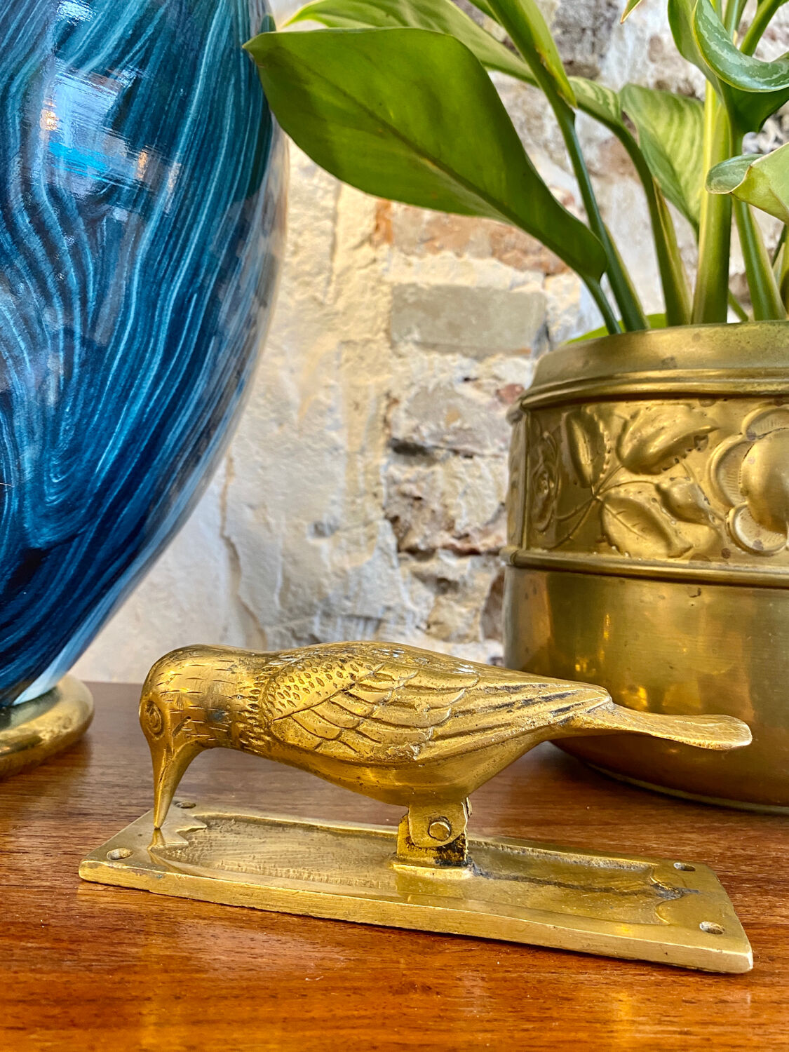 Green peak brass knocker