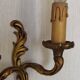 Vintage French Bronze Double Wall Sconces with Acanthus Leaf Detail 5706