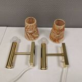 Set of wall lamps, model Jason, designed by Jo Hammerborg for Danish Fog&Morup in 1977
