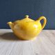 Vintage Mustard Enamelled Ceramic Teapot