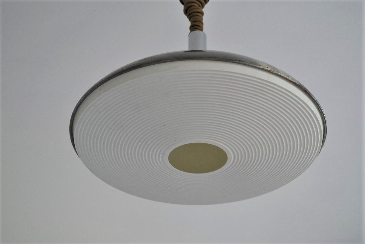Vintage aluminum  hanging brushed ERCO - Germany s 1970