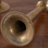 Set of 4 Hans Bølling Brass Candlesticks for Torben Ørskov, Denmark 1950s