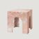 Pink marble side table