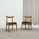 Paire de chaises scandinave