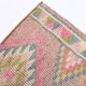 3x12 Blush Pink Vintage Runner Rug, 92x355Cm