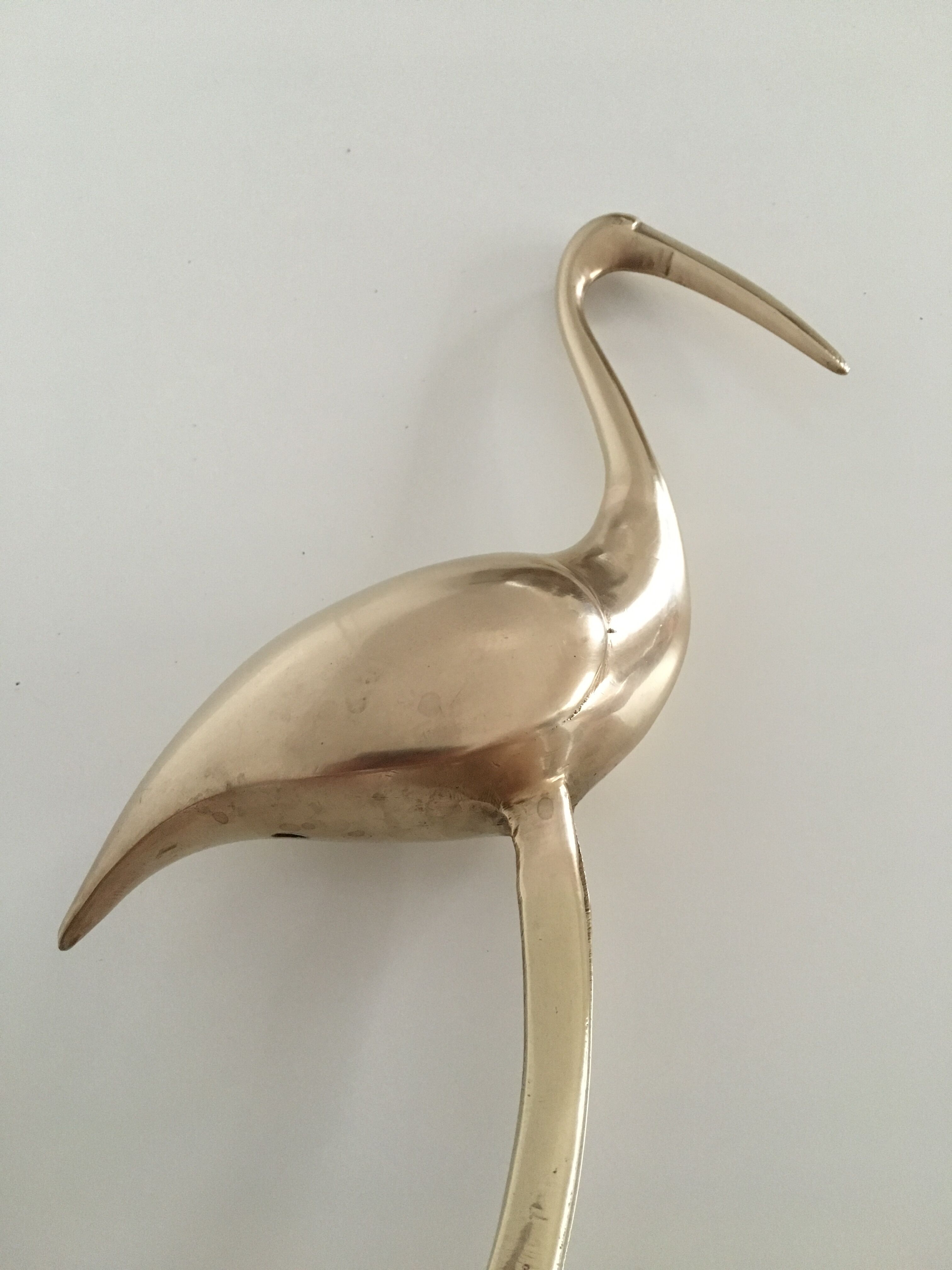 Great blue heron brass dore 46 cm