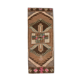 Brown Vintage Door Mat Rug