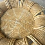 Vivai del sud “flower” rattan coffee table
