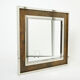 Miroir chrome métal cuivré Industriel par Belgo Chrome 1970 130x130cm