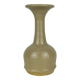 Vase céramique beige, col évasé, vintage
