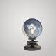 "Membrane" lamp by Toni Zuccheri in blue glass and chrome from Murano year