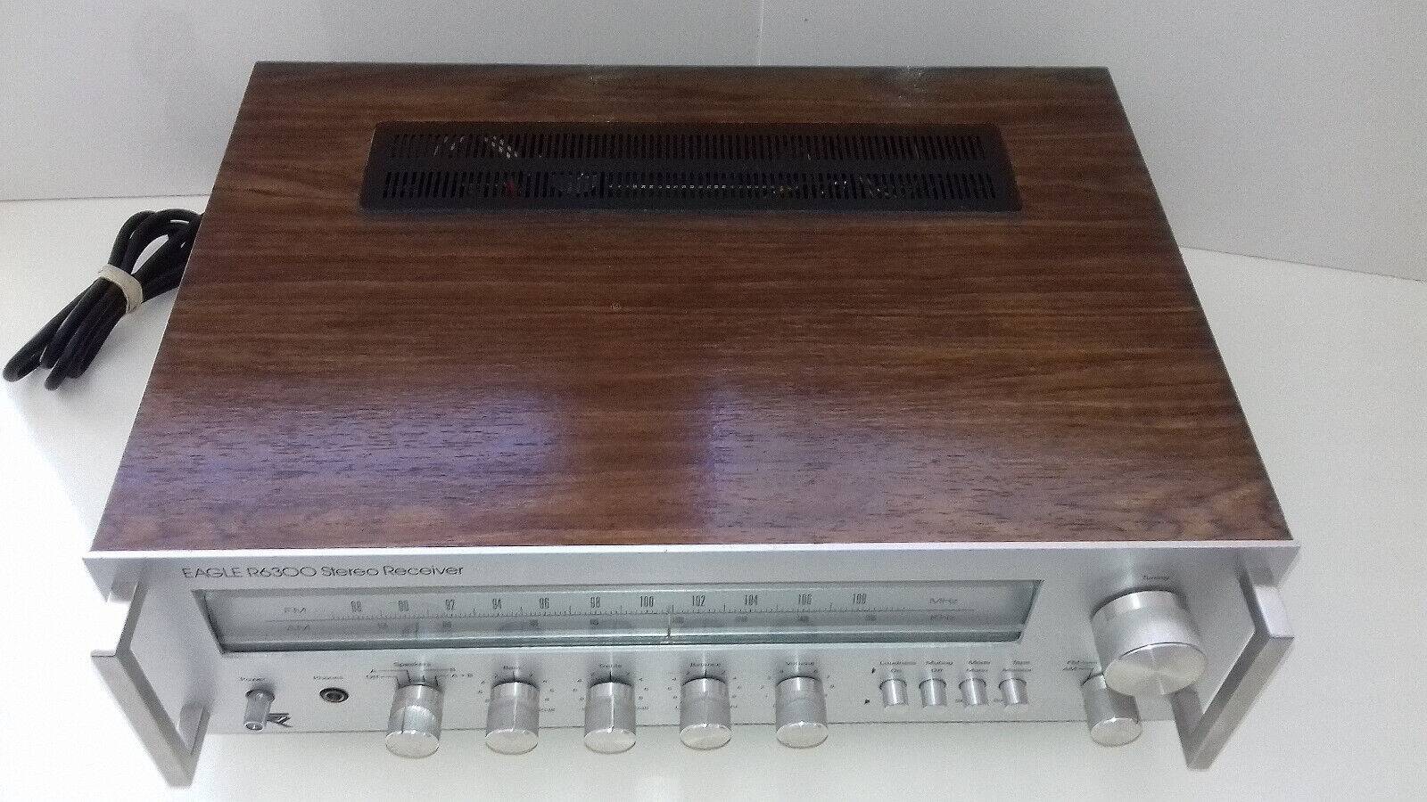 Amplifier/tuner stereo receiver vintage stereo "eagle r6300" amplifier rare