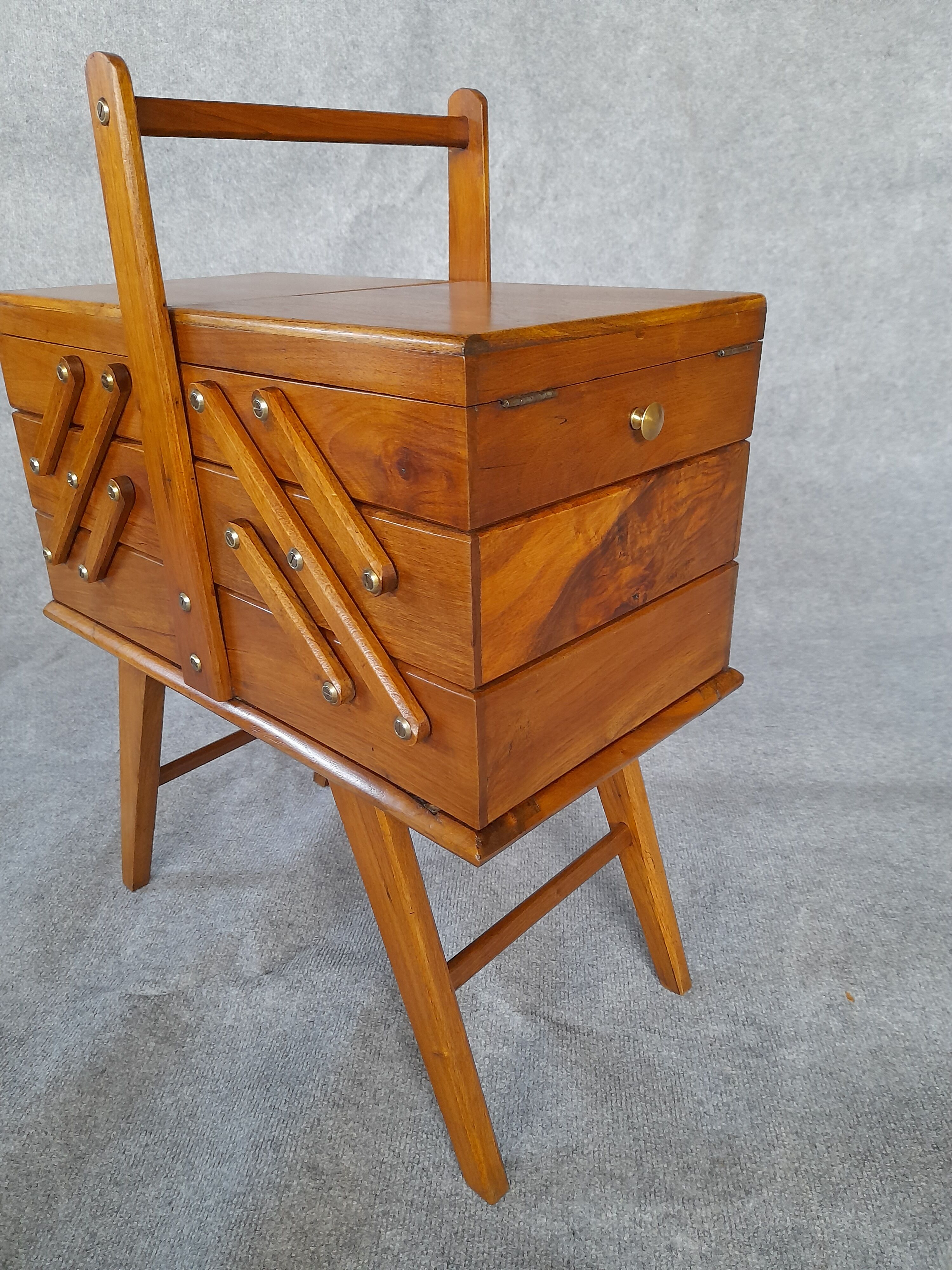 Vintage solid walnut worker