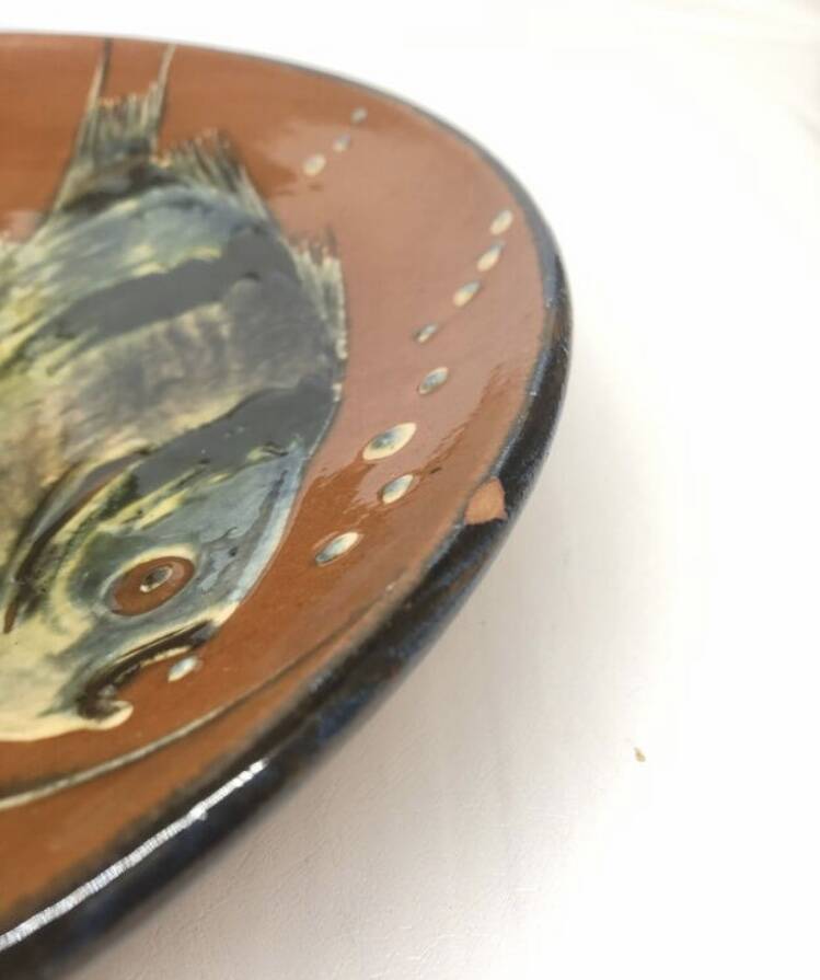 Lluis Puigdemont dish with fish decoration