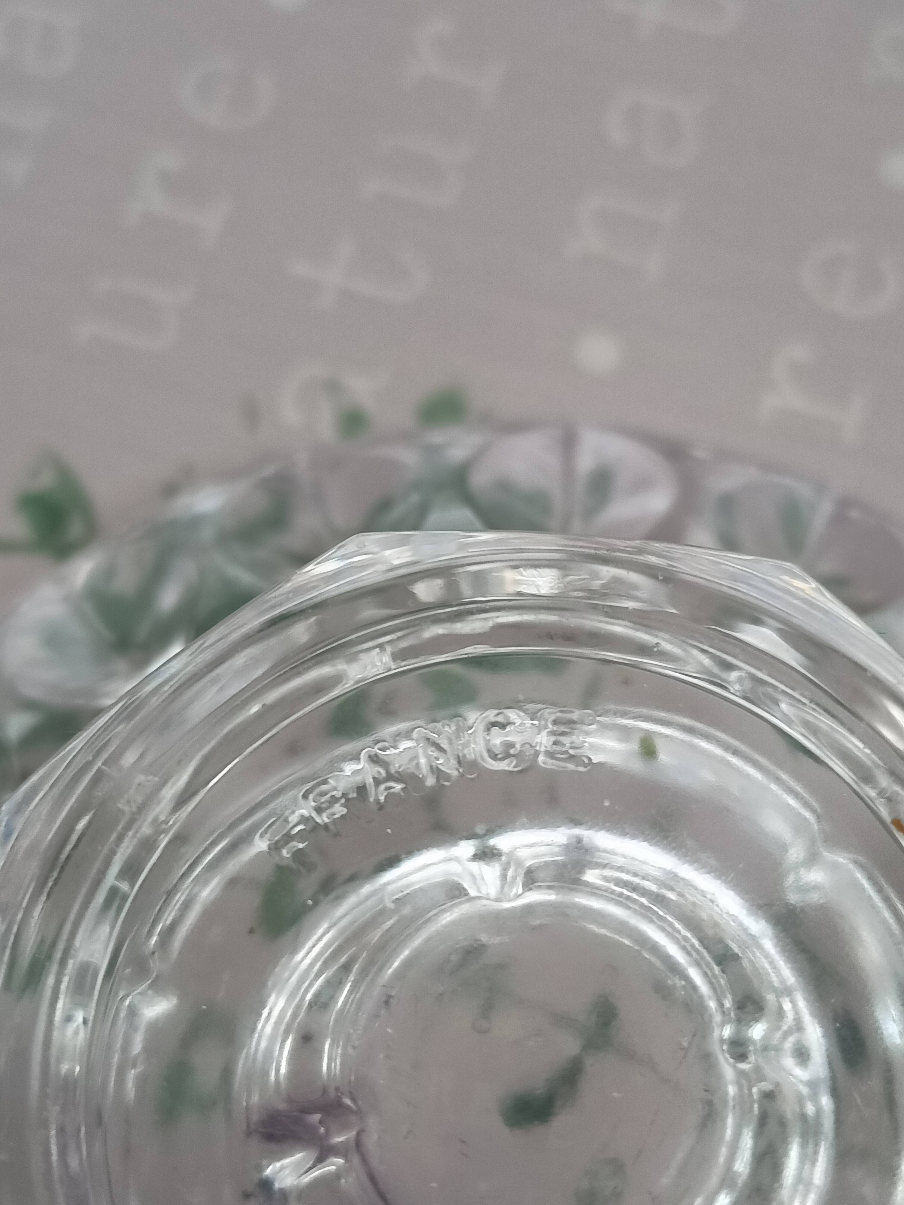 France 12 Clear Glass/Crystal Candle Holder