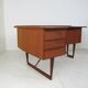 Boomerang desk in teak by Peter Lavig Nielsen for Denmark, 1950s