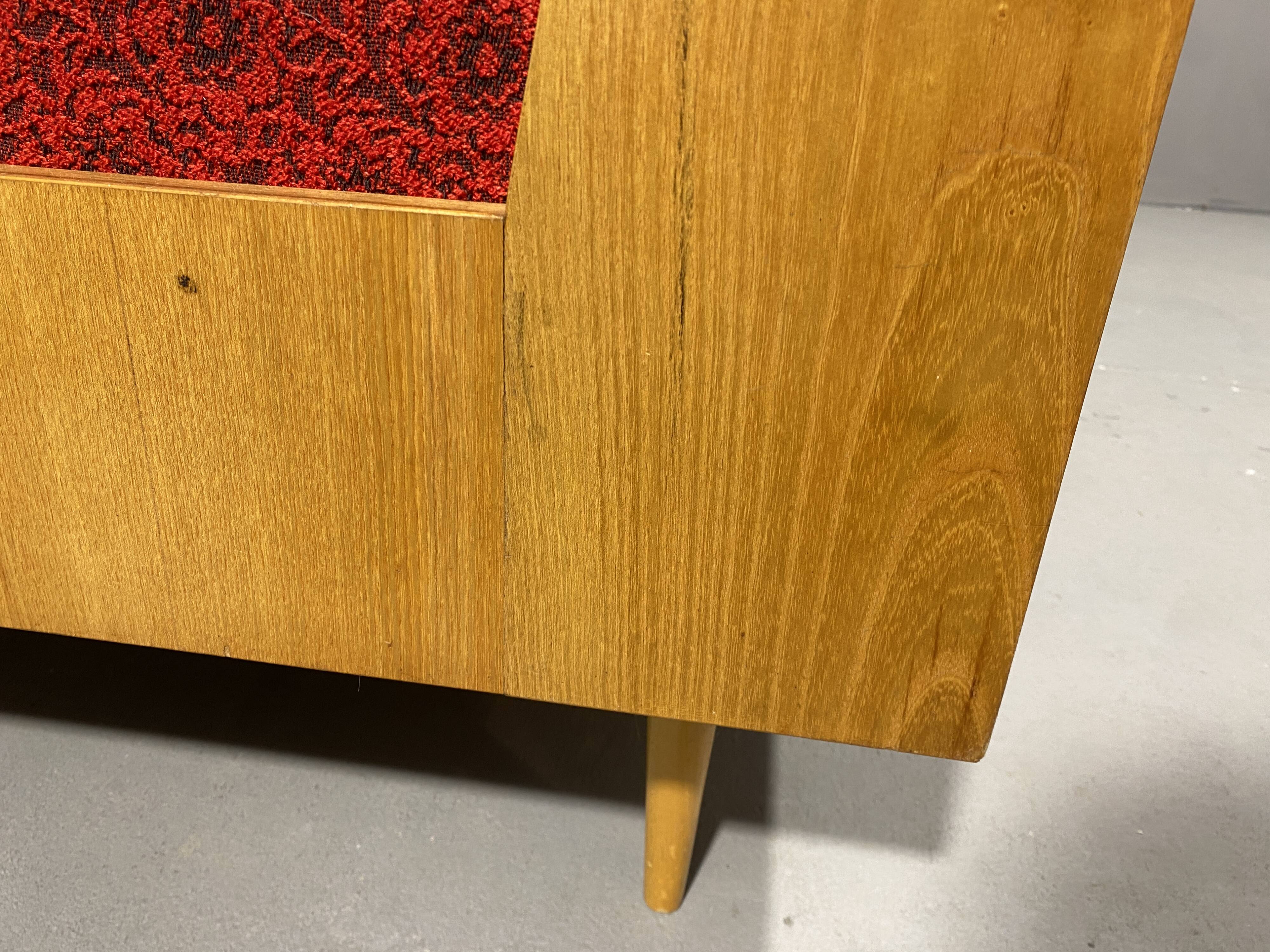 Mid-century folding sofa bed by Drevotvar, 1970s, Czechoslovakia