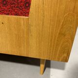 Mid-century folding sofa bed by Drevotvar, 1970s, Czechoslovakia