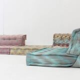 Roche Bobois Mah Jong modular sofa Missoni fabric design by Hans Hopfer