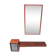 Scandinavian entrance mirror and shelf by Hans-Agne Jakobsson Åhus