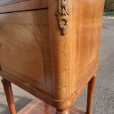 Pink marble bedside table