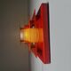 Multi-Layered Pyramid Wall Lamps In Red By Hustadt Leuchten, Germany 1970S