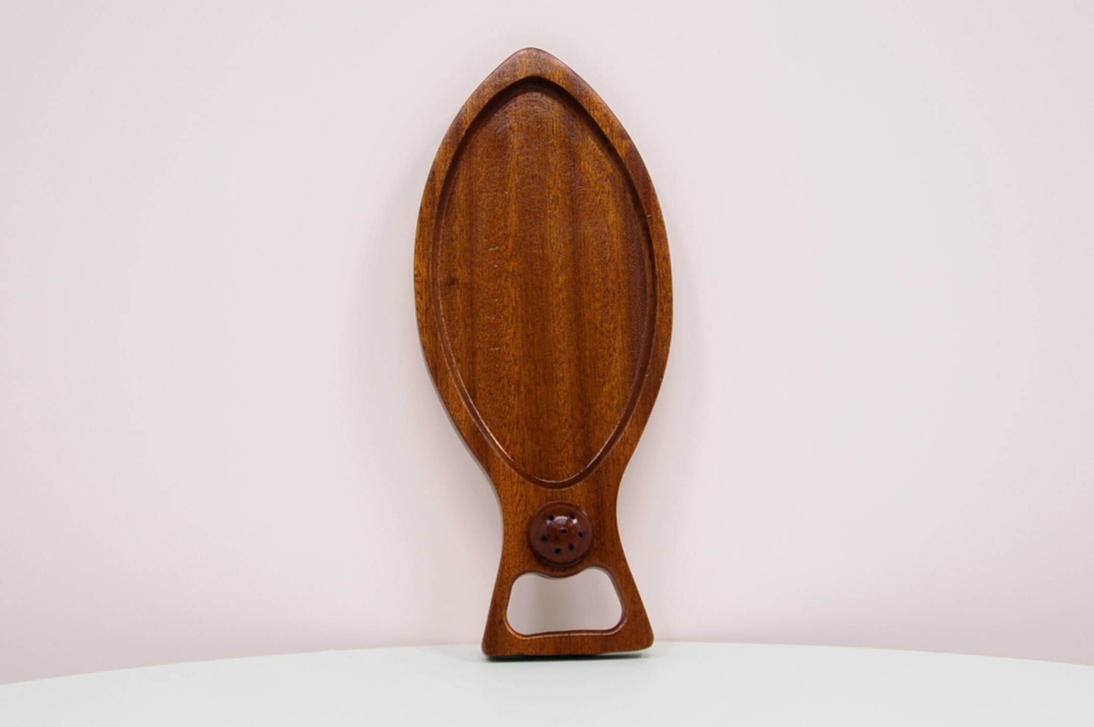 vintage teak fish bowl