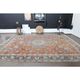 1970s Vintage Persian Handmade Wool Orange Oversized Area Rug 278x379